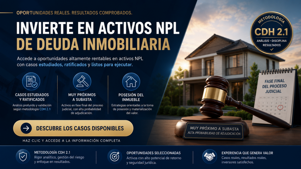 NPL y Activos REO España | Compra de Deuda Hipotecaria casos de exito en compra de deuda hipotecaria cdh