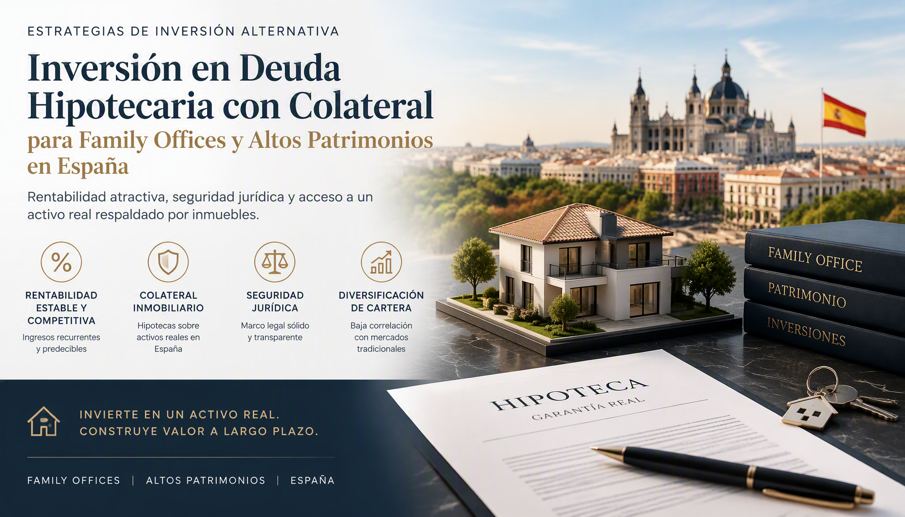 Inversión en Deuda Hipotecaria con Colateral para Family Offices y Altos Patrimonios en España