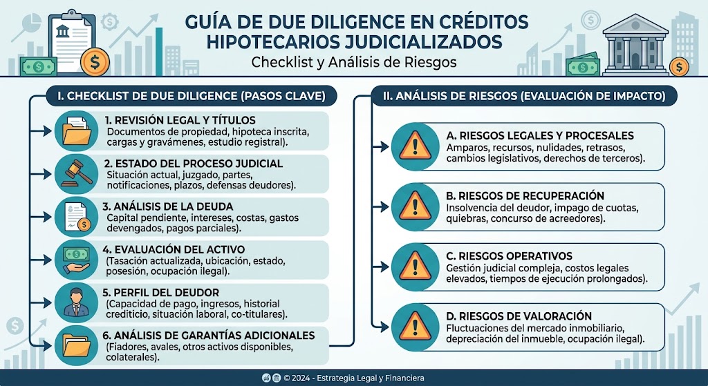 Guía de Due Diligence en Créditos Hipotecarios Judicializados: Checklist y Análisis de Riesgos